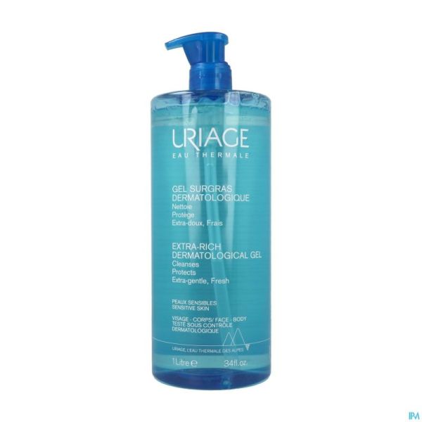 Uriage Gel Nett Surgras Dermato S/savon P Sens 1l