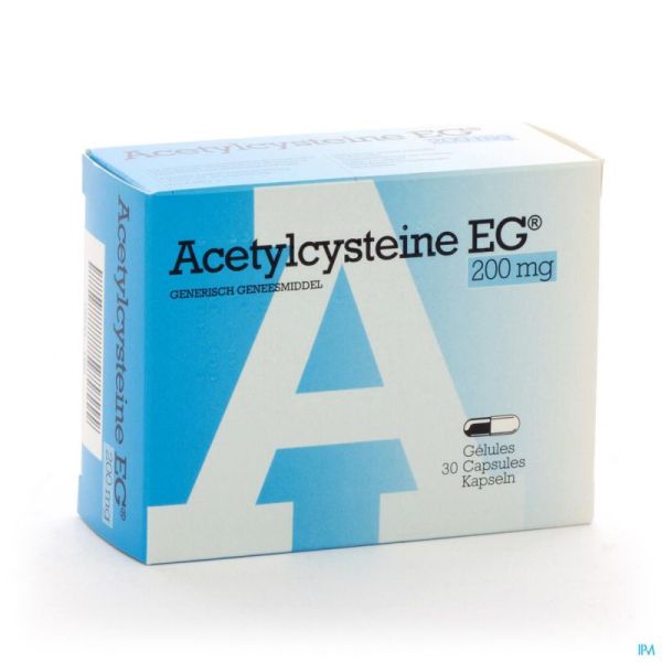 Acetylcysteine eg caps  30 x 200 mg