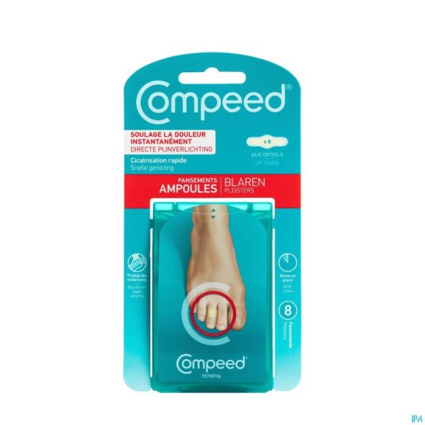 Compeed ampoules aux orteils pans extra petit 8