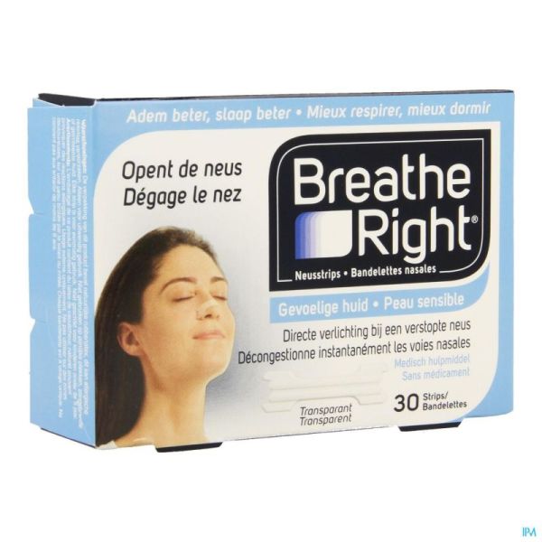 Breathe right clear regular 30