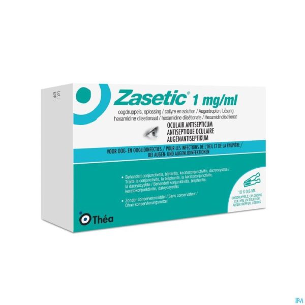 Zasetic 1mg/ml Sol Ud Gutt Oculaires 10x0,6ml