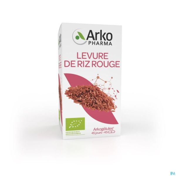 Arkogelules Levure Riz Rouge Bio Caps 45 Nf