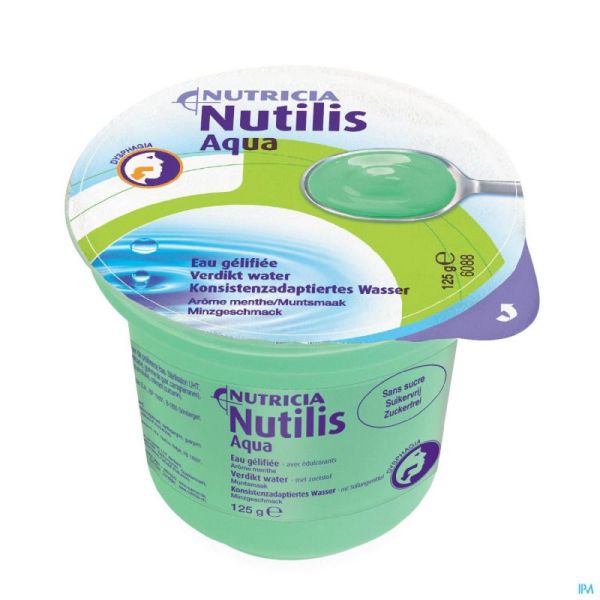 Nutilis Eau Gelifiee Menthe Cups 12x125g