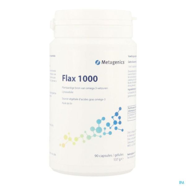Flax 1000 Pot Tabl 90 19750 Metagenics