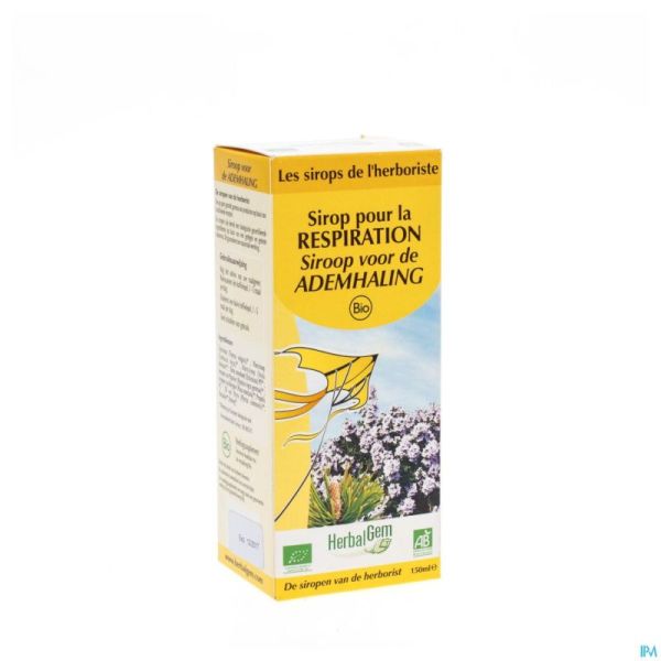 Herbalgem Sirop Respiration Bio Enf-adulte 150ml