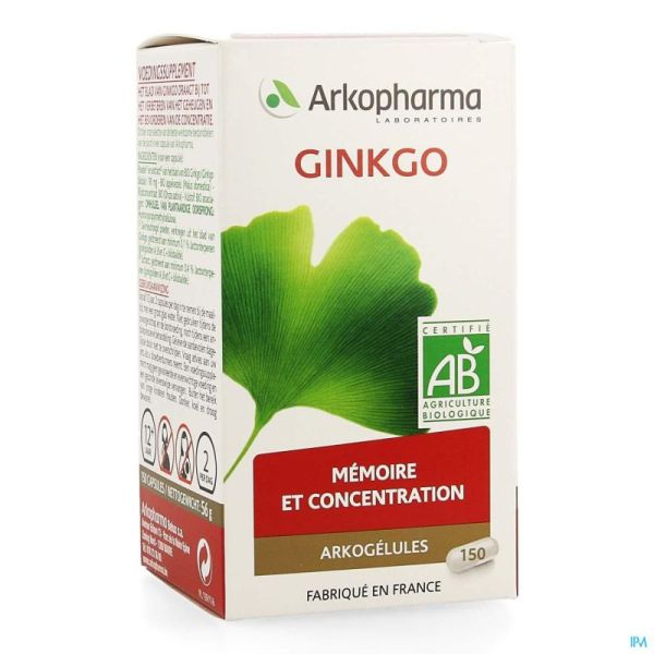 Arkogelules ginkgo bio    caps 150