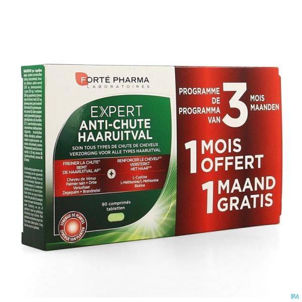 Expert Cheveux A/chute Comp 3x30 2+1 Gratuit