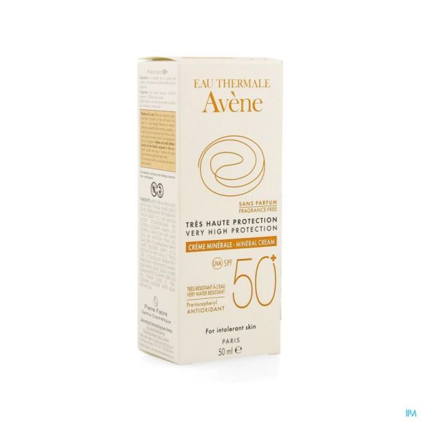 Avene Sol Creme Minerale T.haute Prot.ip50+ 50ml