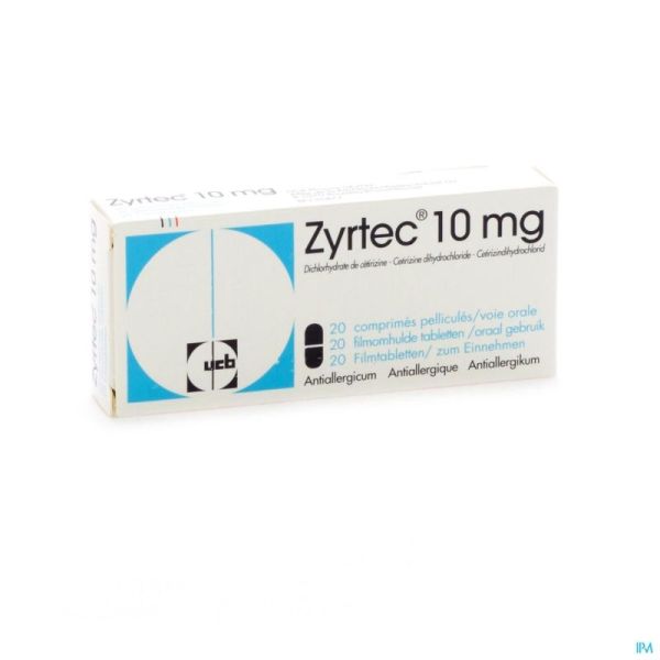 Zyrtec 10mg Comp Pell 20 X 10mg