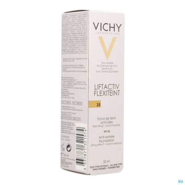 Vichy Fdt Flexilift Teint A/rides 35 Sade 30ml