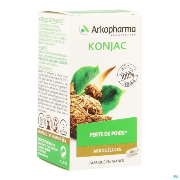 Arkogelules konjac vegetal 45