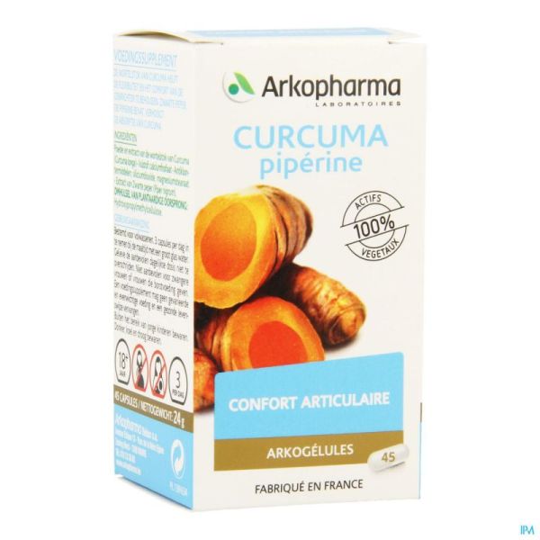 Arkogelules curcuma vegetal 45