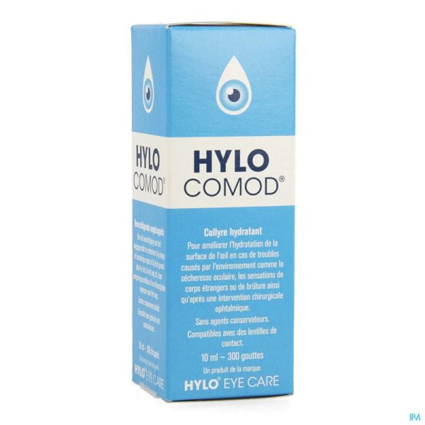 Hylo-comod gutt oculaires 10ml