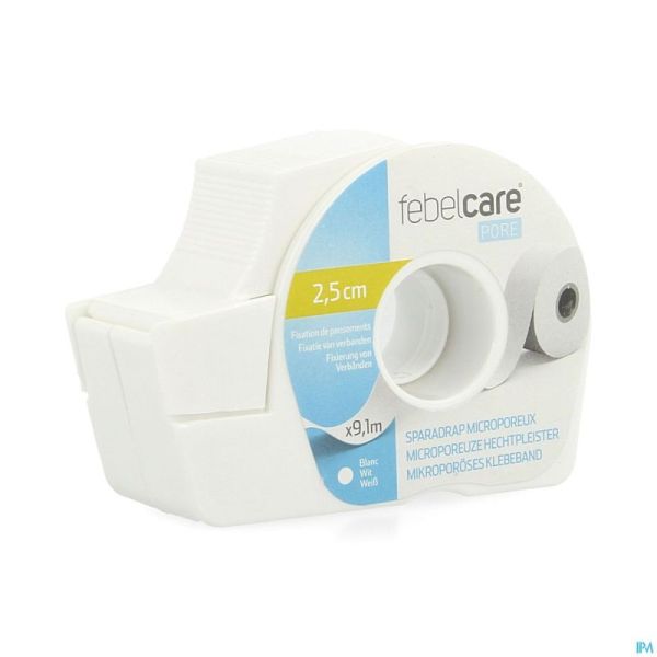 Febelcare Pore Sparadrap Microporeux 25mmx9,14m