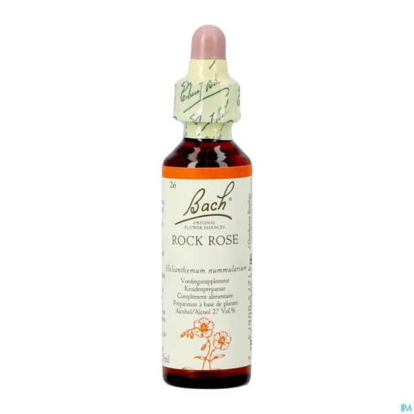 Bach flower remedie 26 rock rose 20ml
